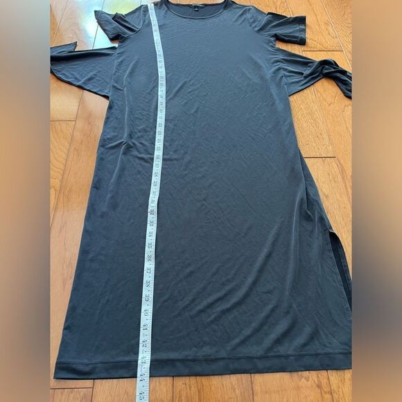 Banana Republic Lagenlook Tie Front Maxi Shirt Dress - Picture 8 of 8